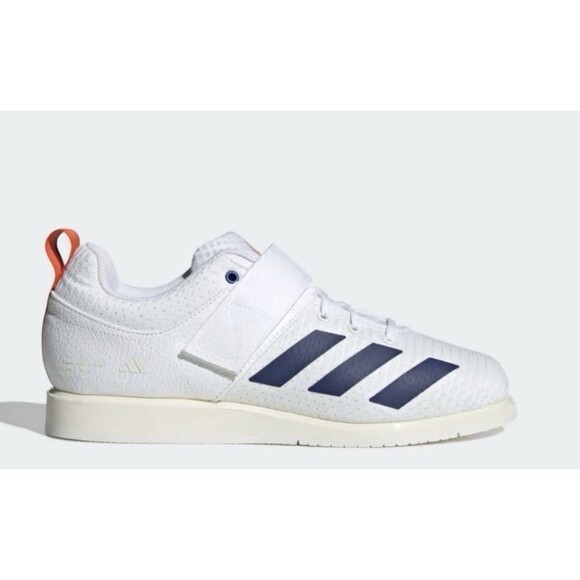 Adidas Powerlift 5 Weightlifting Shoes White Blue JP9878 Men\'s Size 7.5 NEW